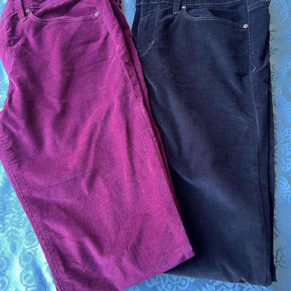 GAP Women's Skinny Jeans - Purple and Black